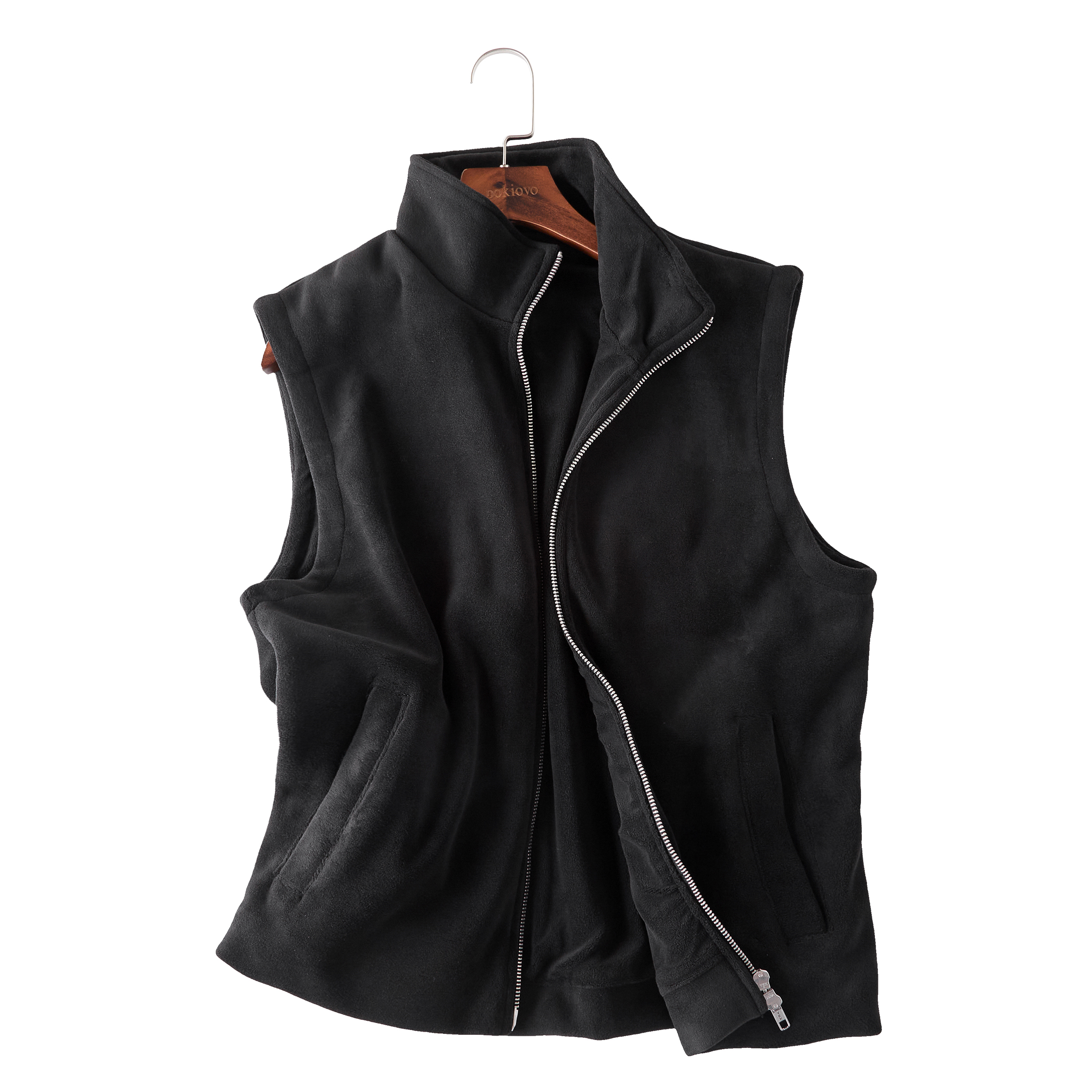 Focus Storm Stand Collar Thickened Fleece-Lined Zipper Vest 70004# zx - Focus Storm