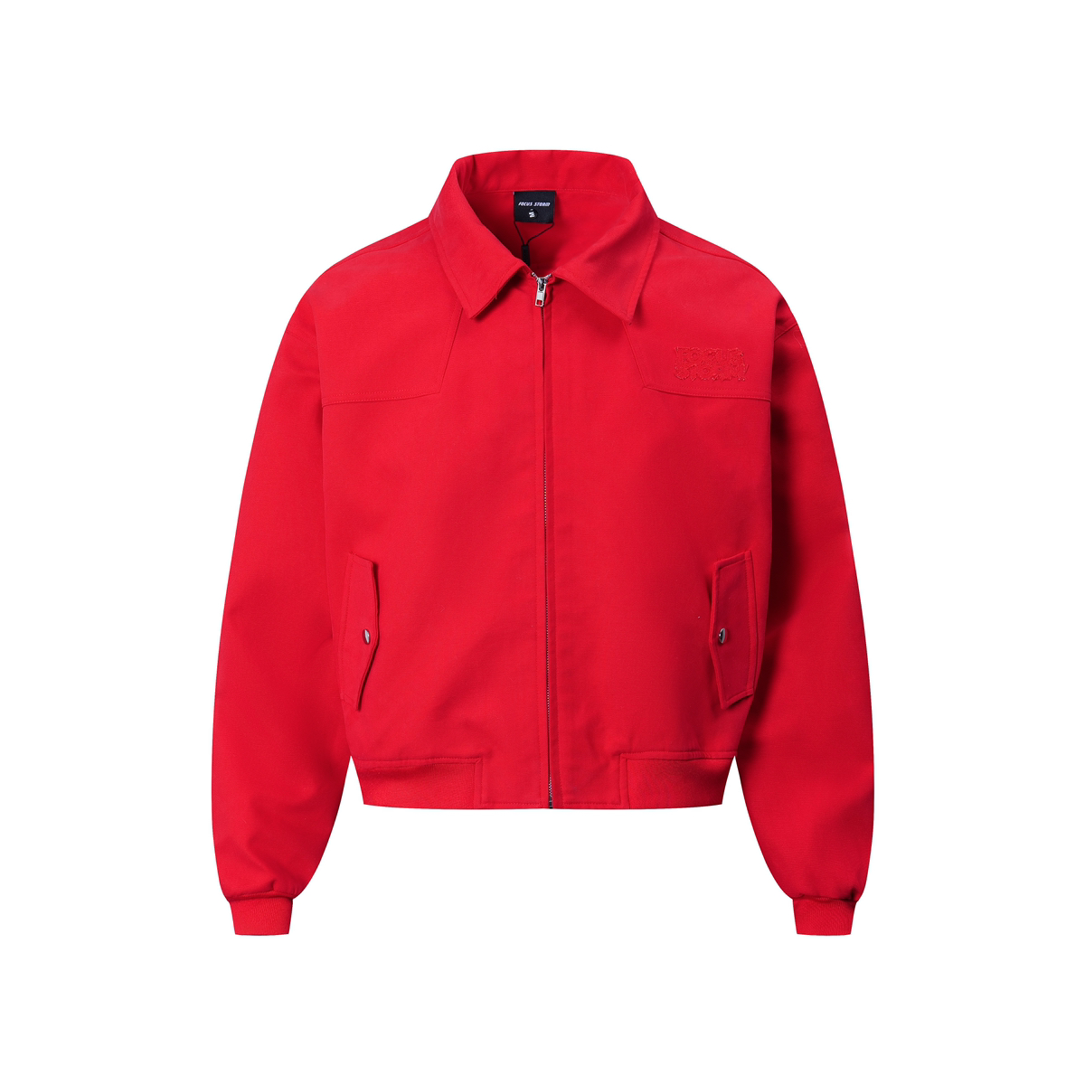 Focus Storm Cleanfit American Retro Street Solid Color Couples' Short Jacket 71051# zx - Focus Storm