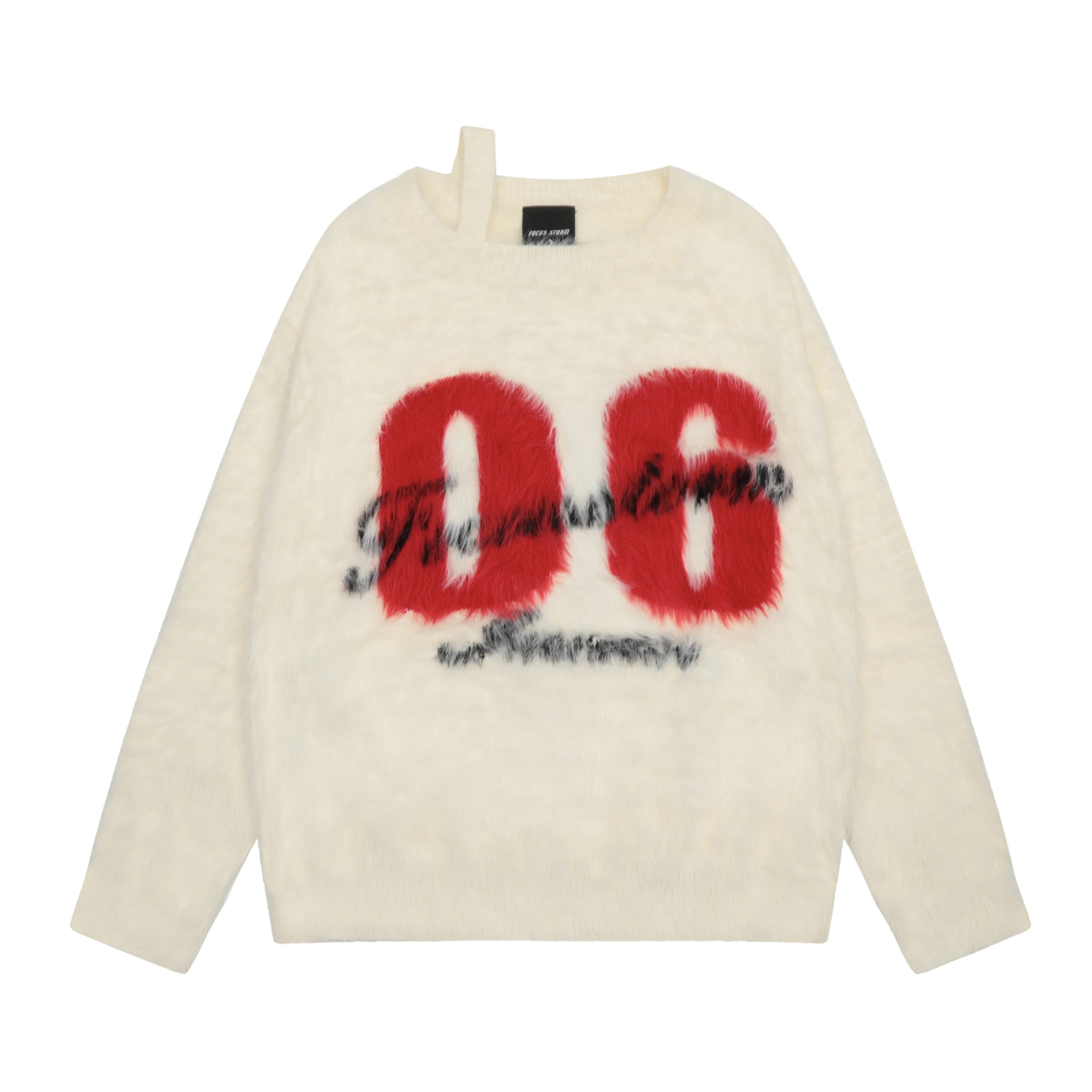 Focus Storm American Style Mink-like Spicy Girl Loose Long Sleeve Warm Pullover Sweater 61021# zx - Focus Storm