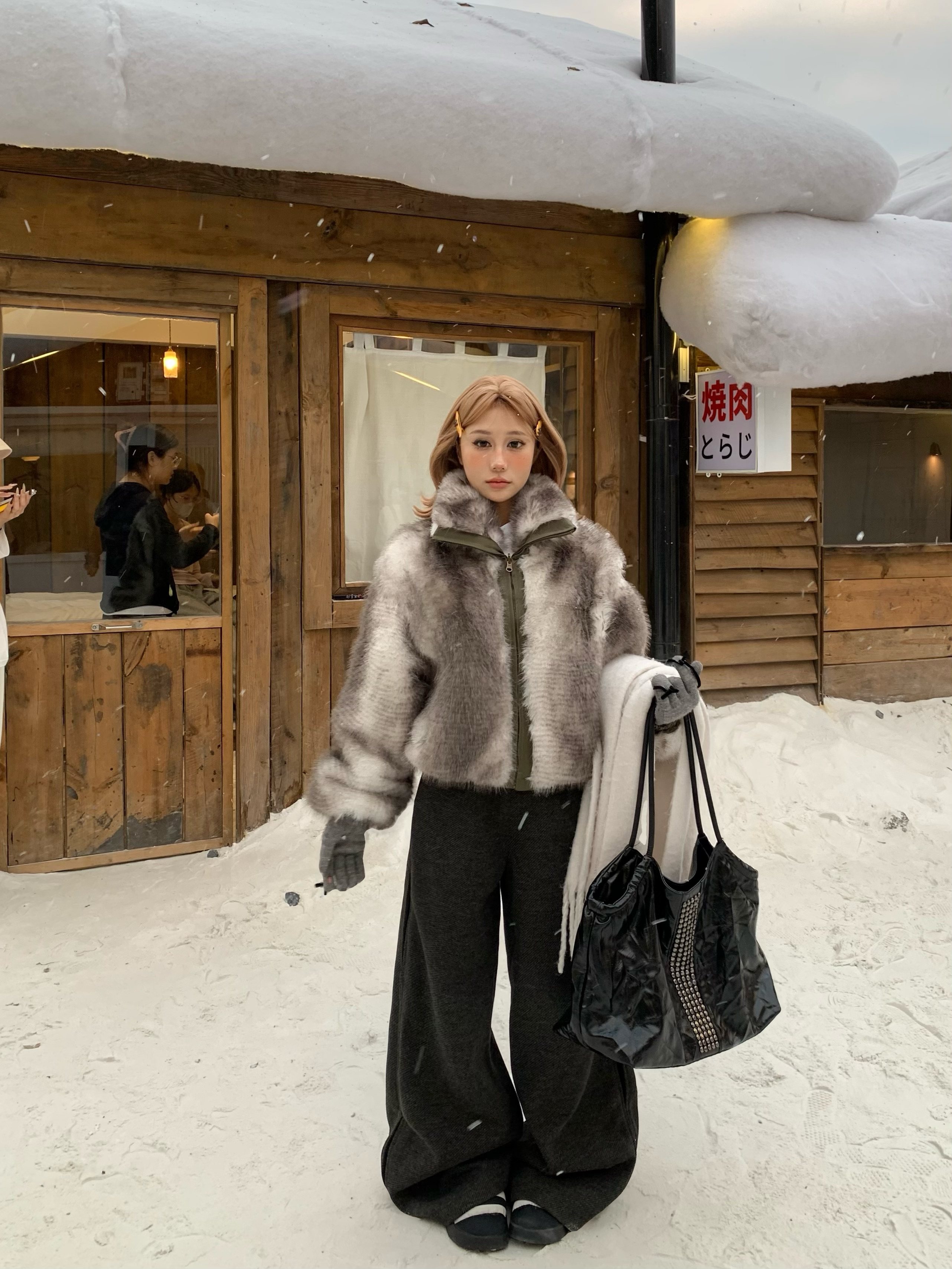 Focus Storm Vintage Woolen Trousers Wide Leg Pants Women's Autumn/Winter New Lazy Drape Loose Casual Pants R5051# zx - Focus Storm