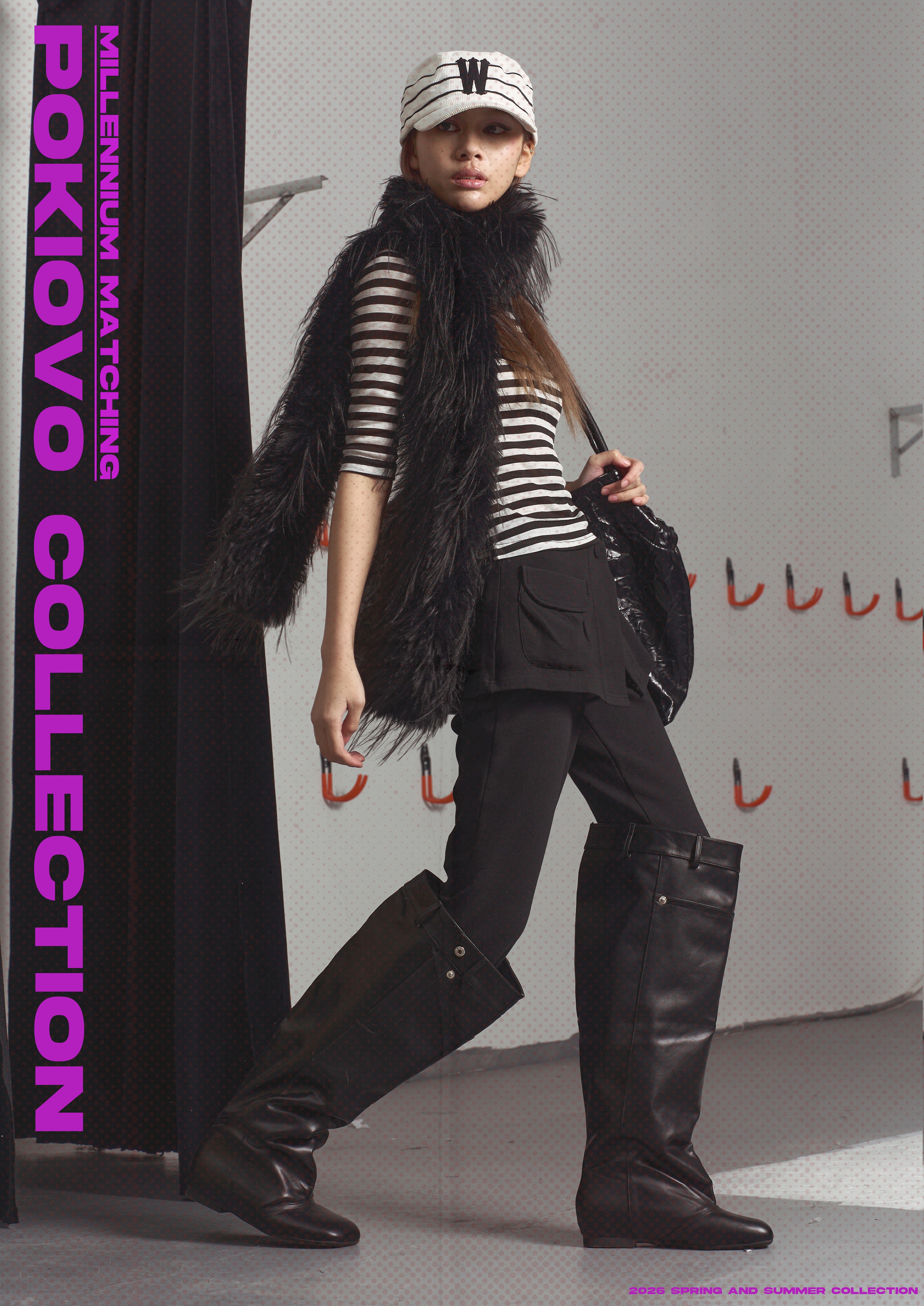 Early Spring 2026! Focus Storm Striped Mid-Sleeve Top, Spring Women's American Retro Contrast Color Slim Fit Thin Regular Shoulder Blouse R9197# zx - Focus Storm