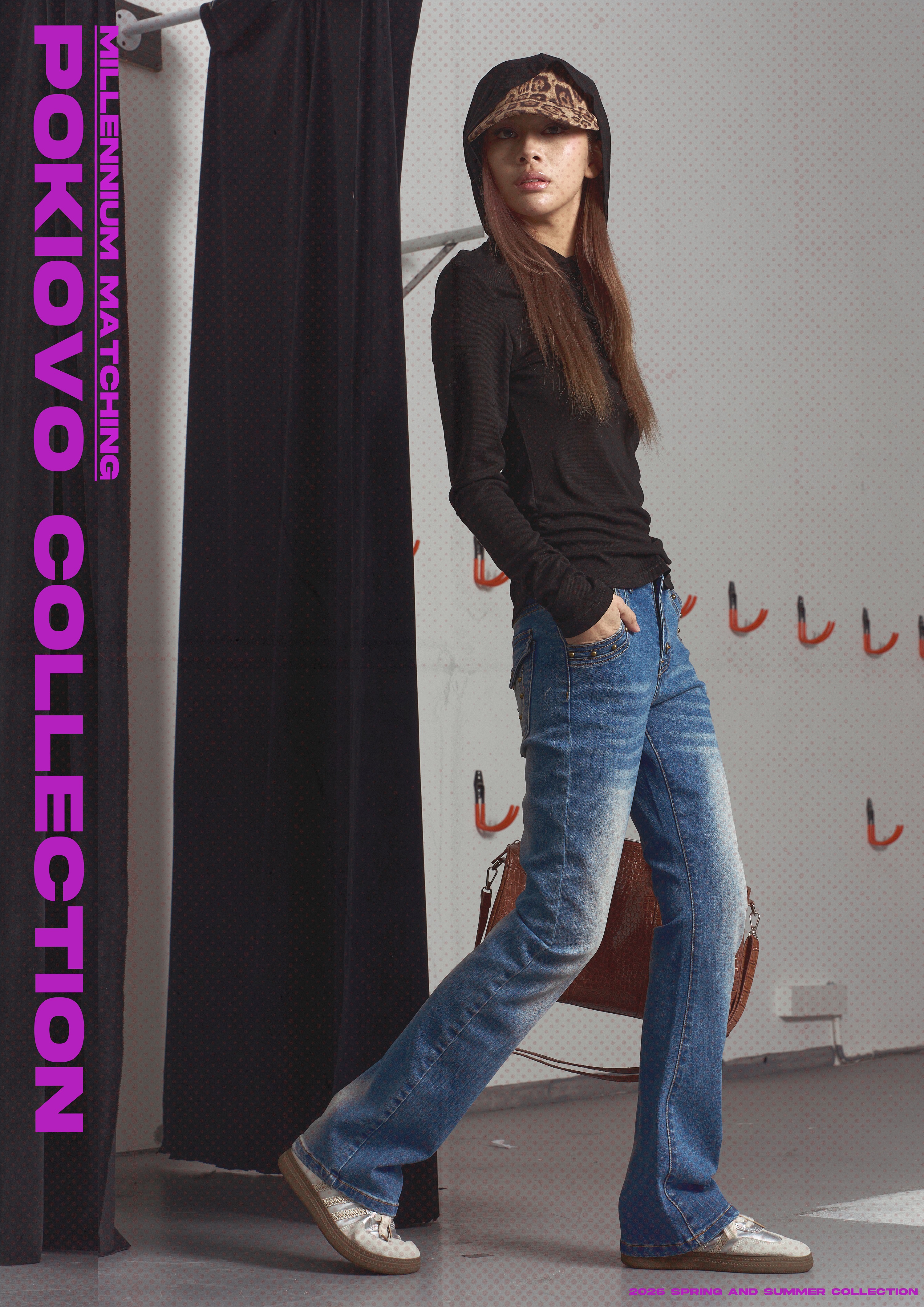 2026 Early Spring! Focus Storm American Style Hooded Pullover Women's Early Spring Spicy Girl Slim Long Sleeve T-shirt R8067# zx - Focus Storm