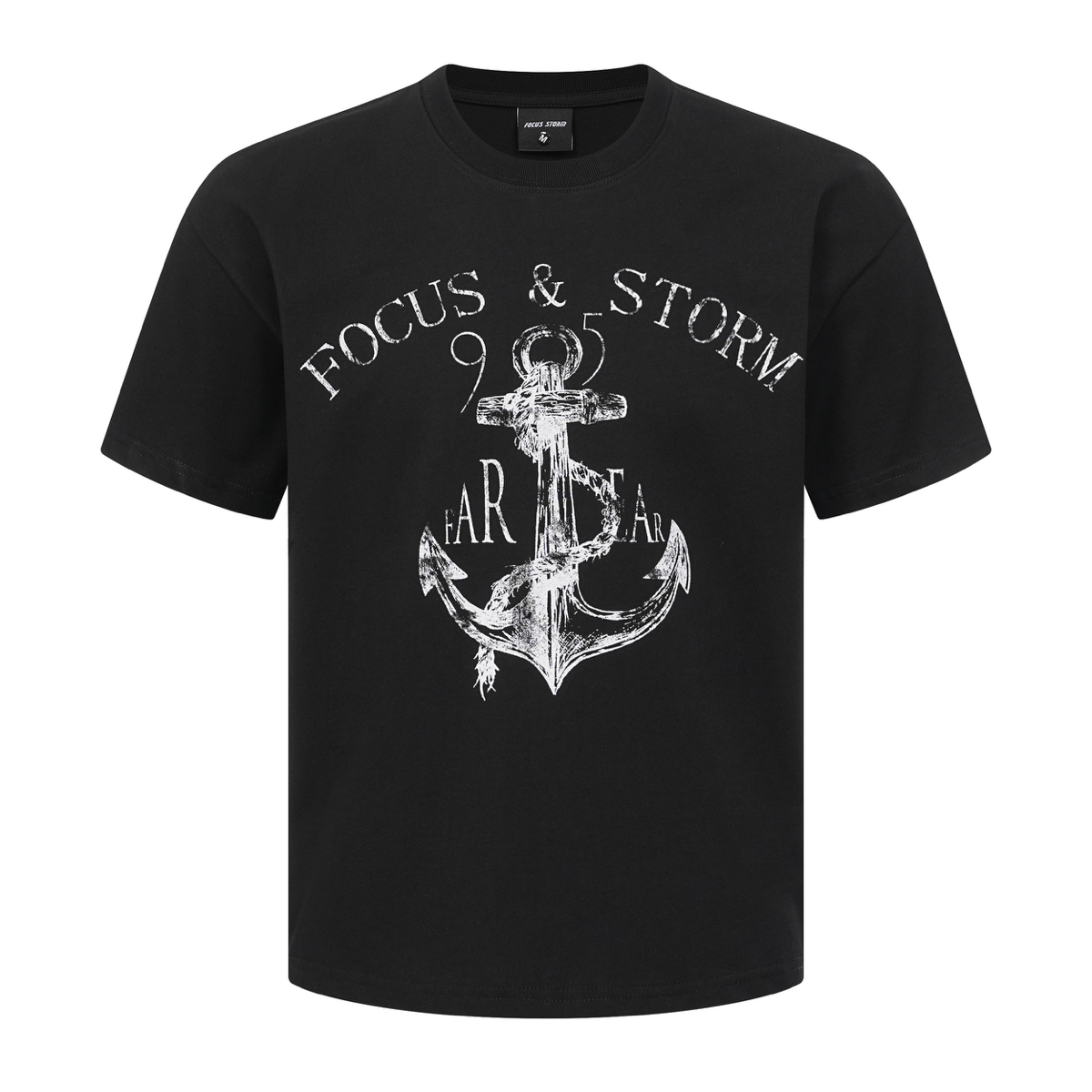 Focus Storm American Vintage Letter Print Loose Versatile Top Unisex Short Sleeve T-Shirt 97603# zx - Focus Storm