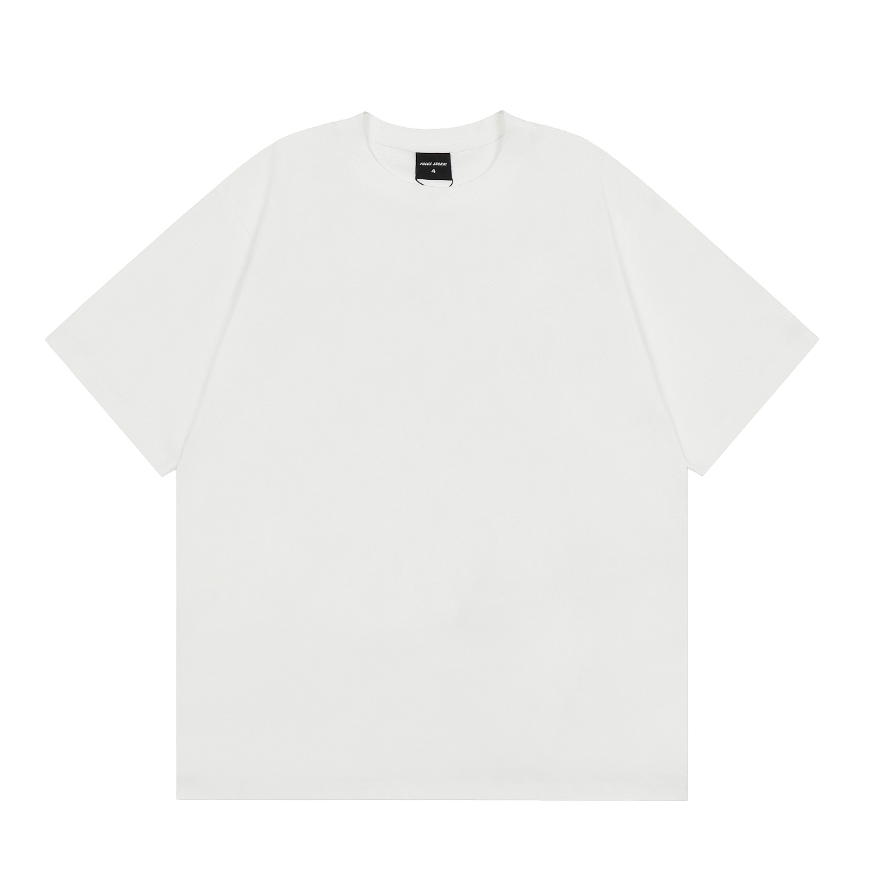 Focus Storm American Heavyweight Unisex Streetwear Loose Casual Versatile Solid Color Short Sleeve T-Shirt YS1-90000# zx - Focus Storm