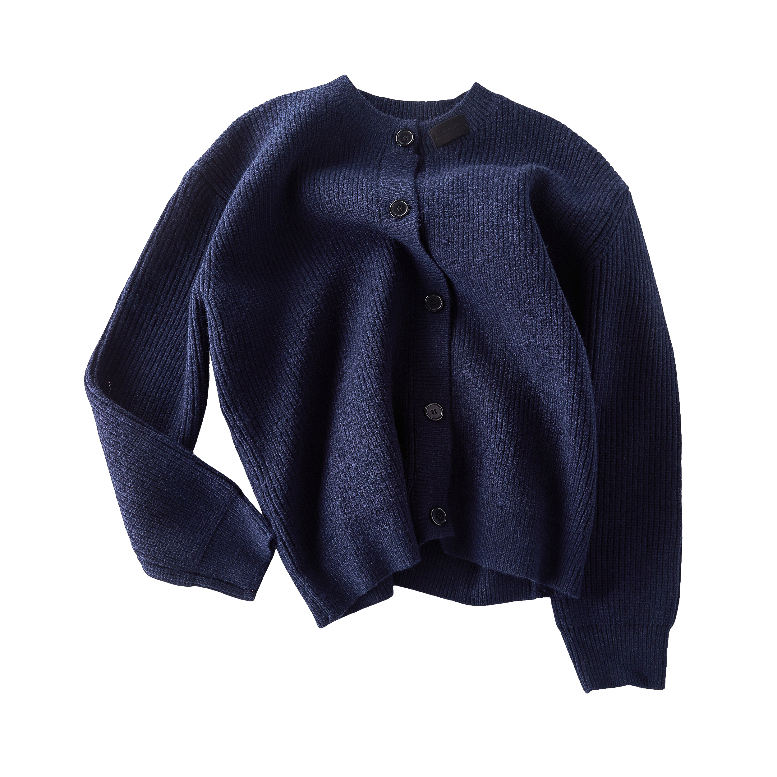 Focus Storm American Vintage Heavyweight Round Neck Single-Breasted Knitted Cardigan 62008# zx - Focus Storm