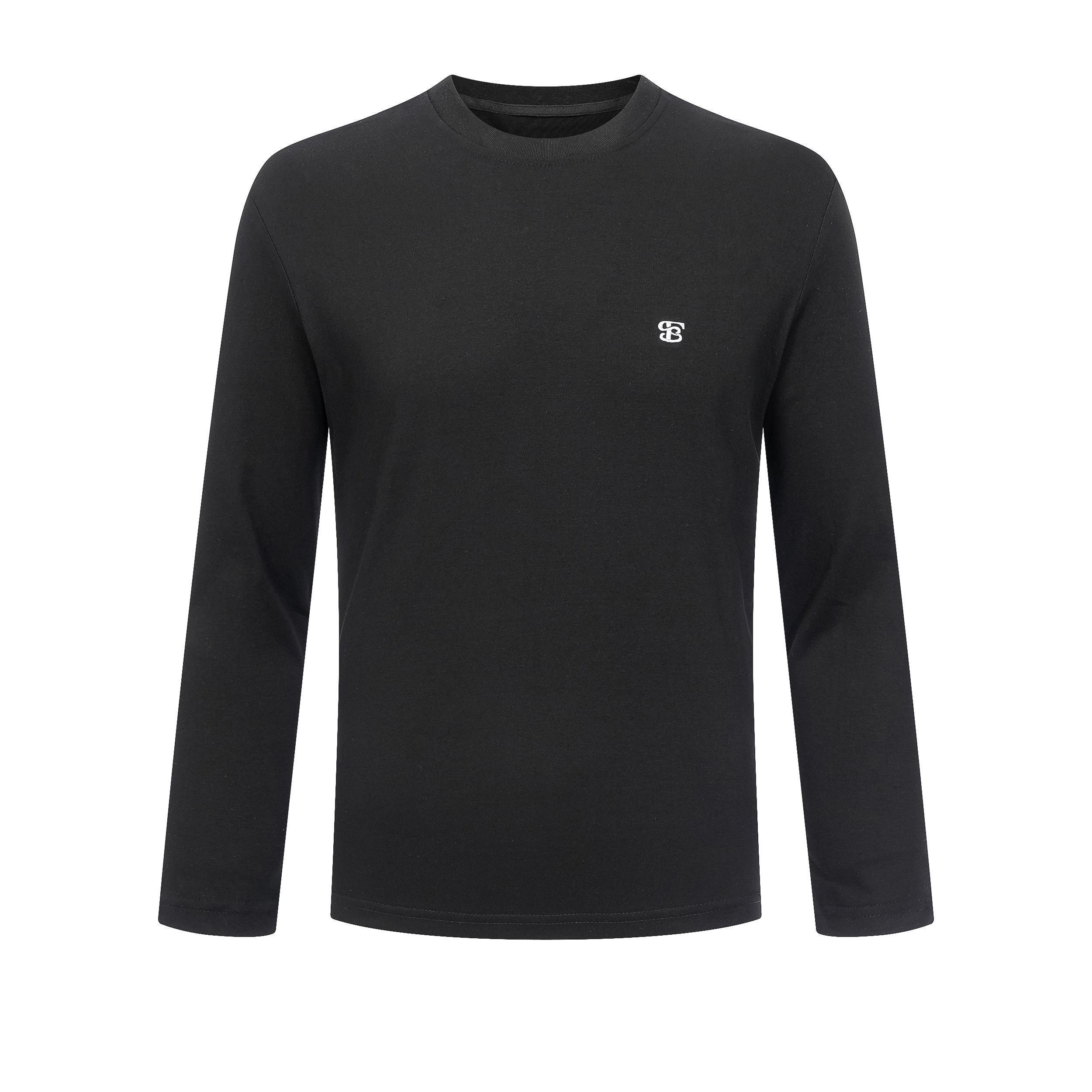 Focus Storm American Clean Fit Minimalist Embroidered Long Sleeve T-shirt 95002# zx - Focus Storm