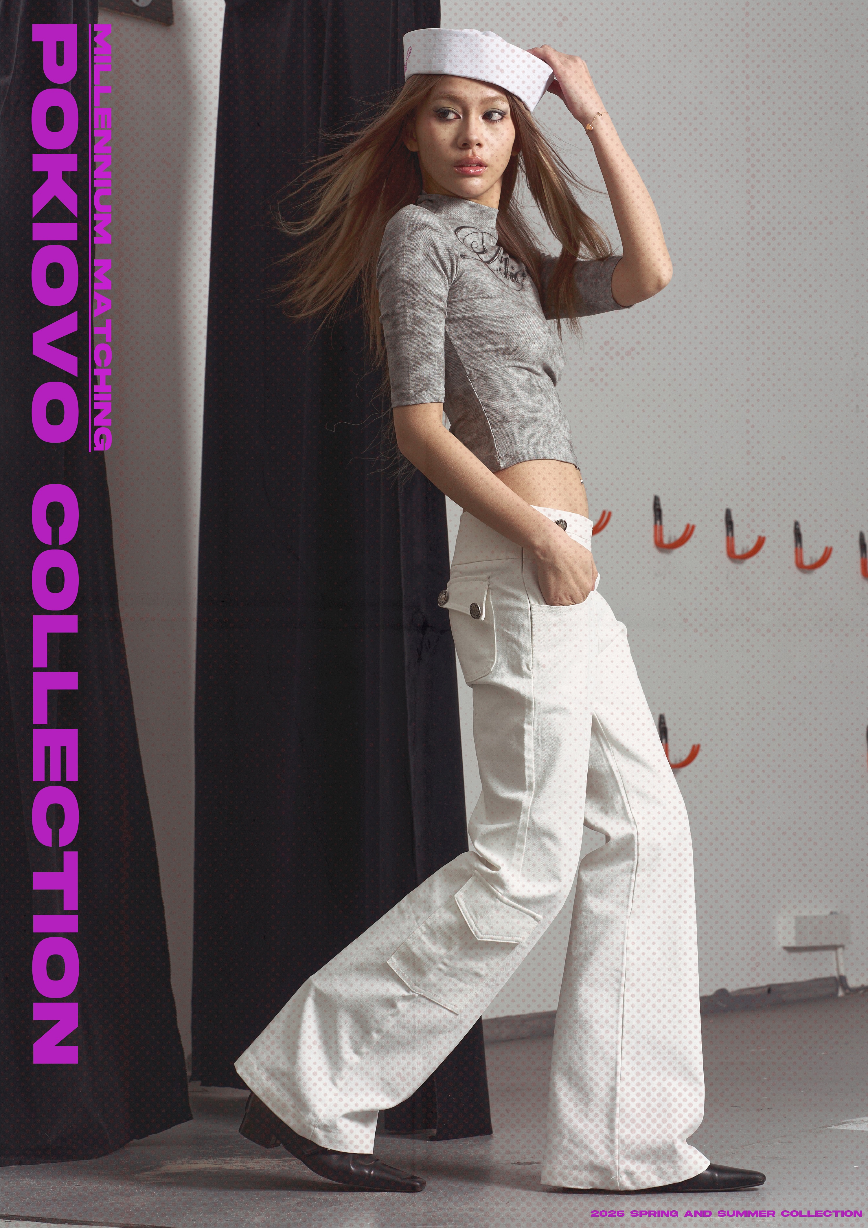 2026 Spring! Focus Storm American Retro Washed Lightning Pattern Micro-Flare Women's Loose Casual All-match Trendy Straight Long Denim Jeans R5093# zx - Focus Storm