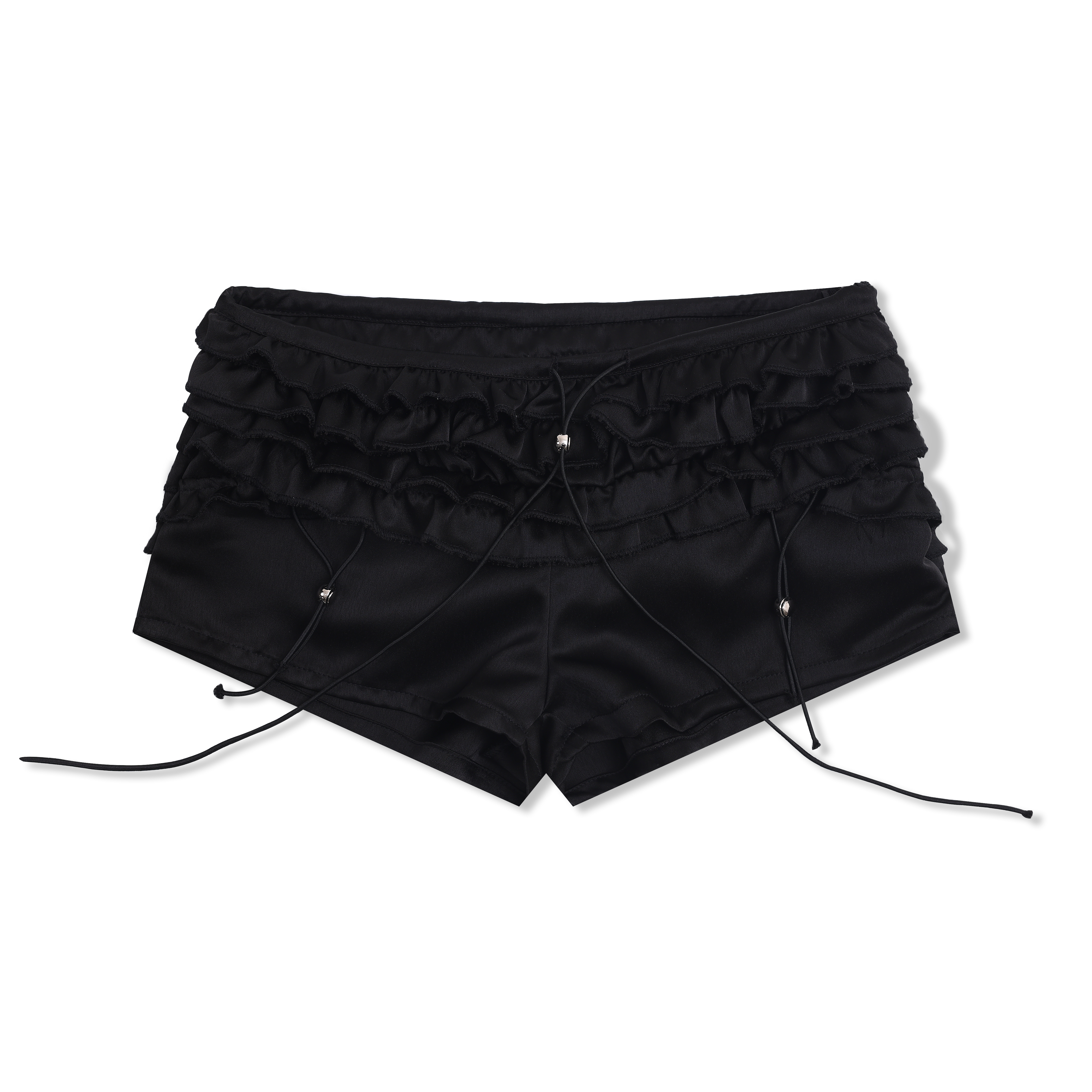 Focus Storm Original Pleated Ruffle Ultra-Shorts Slimming Women's Summer Hot Pants New Versatile Spice Girl Bud Shorts Casual Shorts 91058# zx - Focus Storm