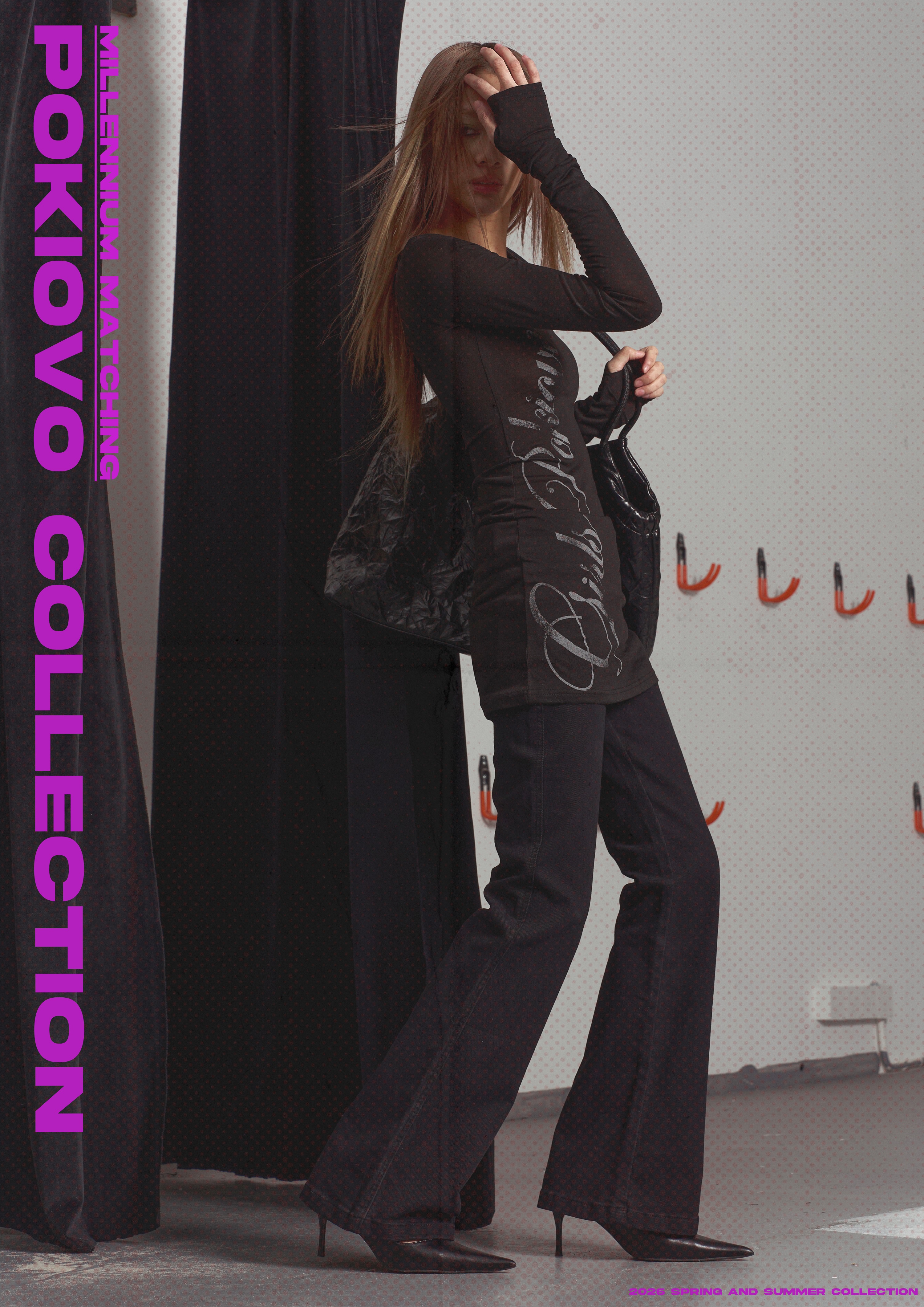 2026 Early Spring! Focus Storm American Y2K Slim Fit Sexy Round Neck Printed Long Sleeve T-Shirt R91221# zx - Focus Storm