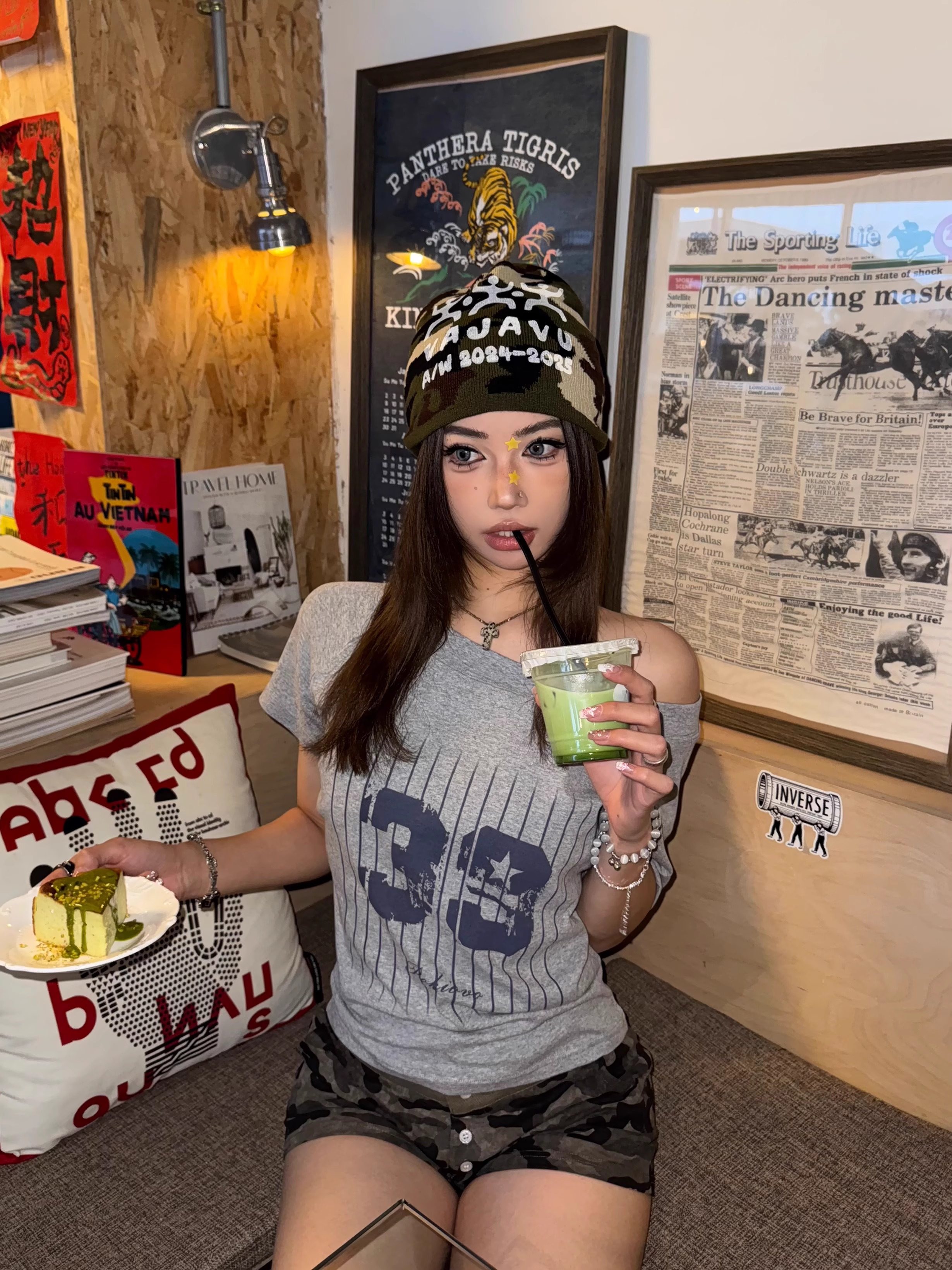 2026 Early Spring! Focus Storm American Sporty-Chic One-Shoulder Slim-Fit Spicy Girl Short Sleeve T-Shirt R9096# zx - Focus Storm