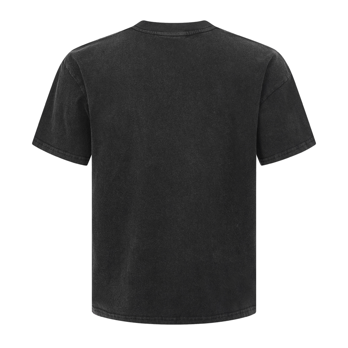 Focus Storm American Vintage Badge Print Distressed Men's Summer Loose Casual Versatile Top Short Sleeve T-Shirt 91173# zx - Focus Storm