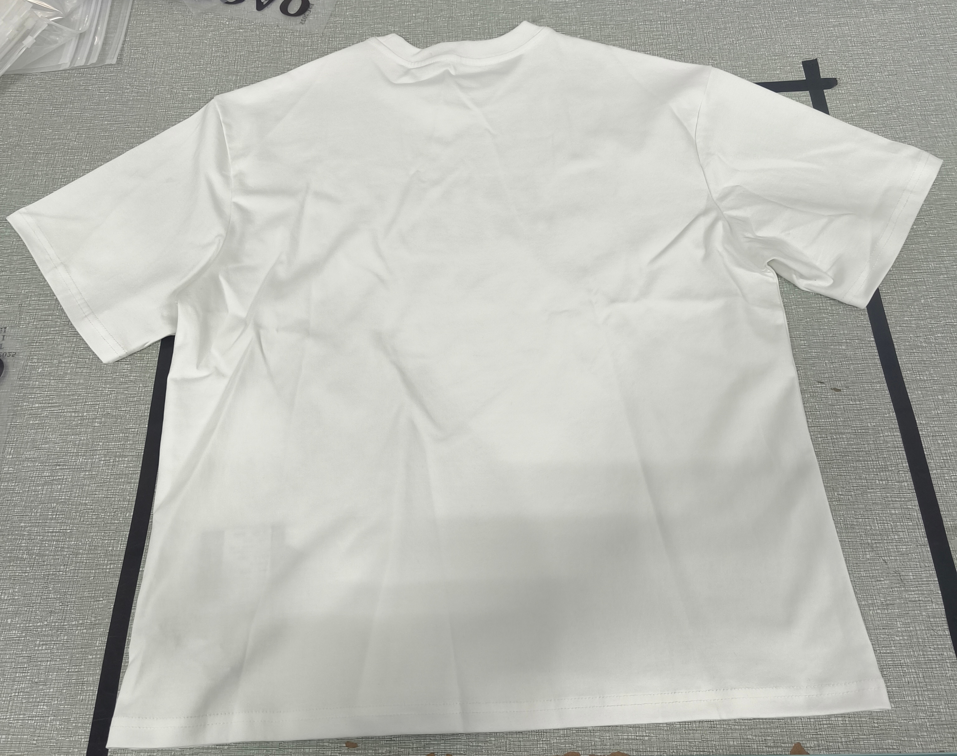 Summer 26 New! [FOCUS STORM] American Streetwear Retro Blurred Letter Print Unisex Loose Casual Short Sleeve T-Shirt 88066# zx - Focus Storm