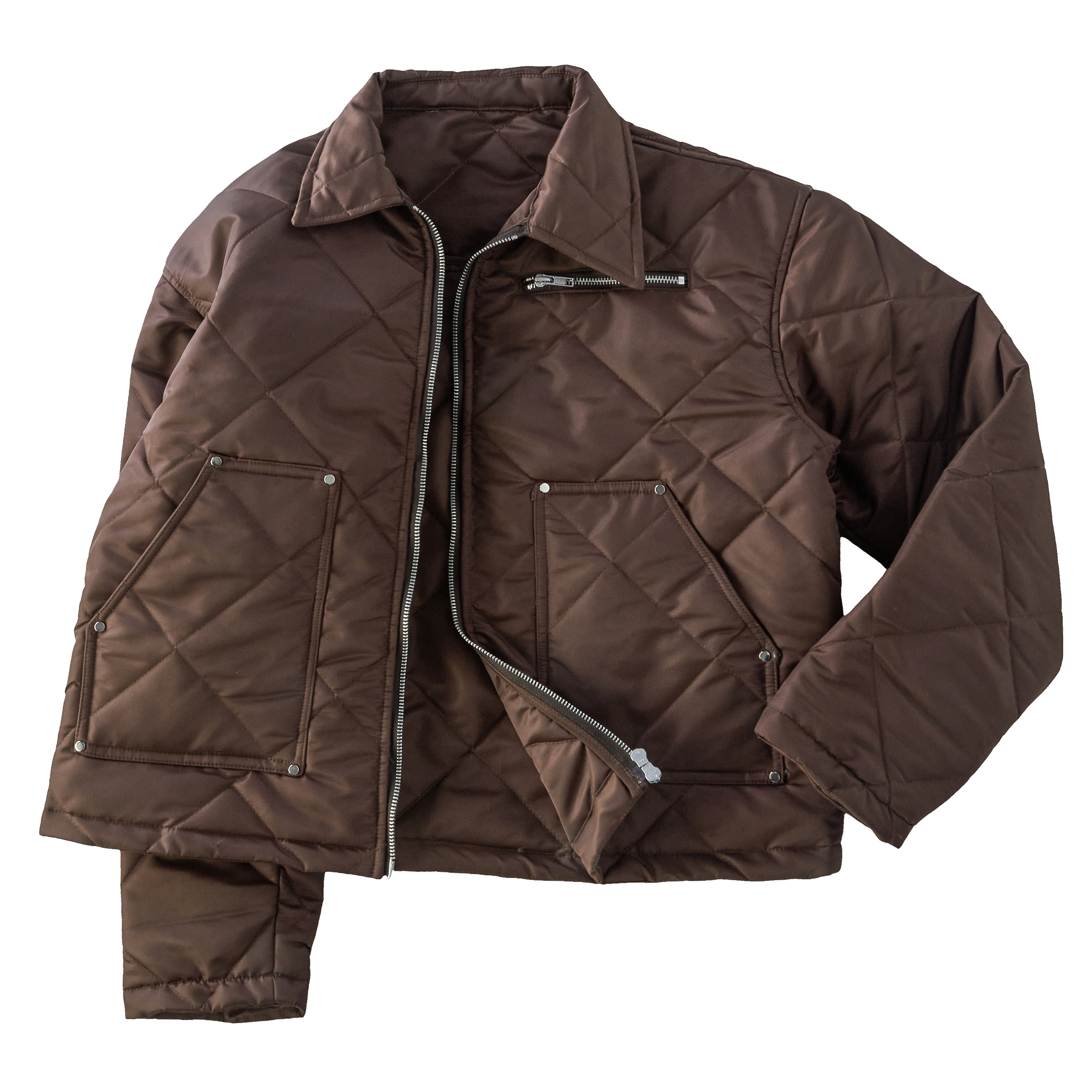 Focus Storm American Retro Stiff Lapel Diamond Quilted Short Jacket 79023# zx - Focus Storm