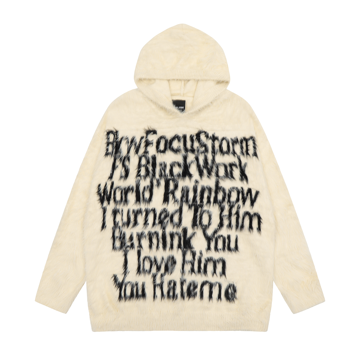 Focus Storm American Letter Jacquard Mohair Couple's Warm Sweater 60050# zx - Focus Storm