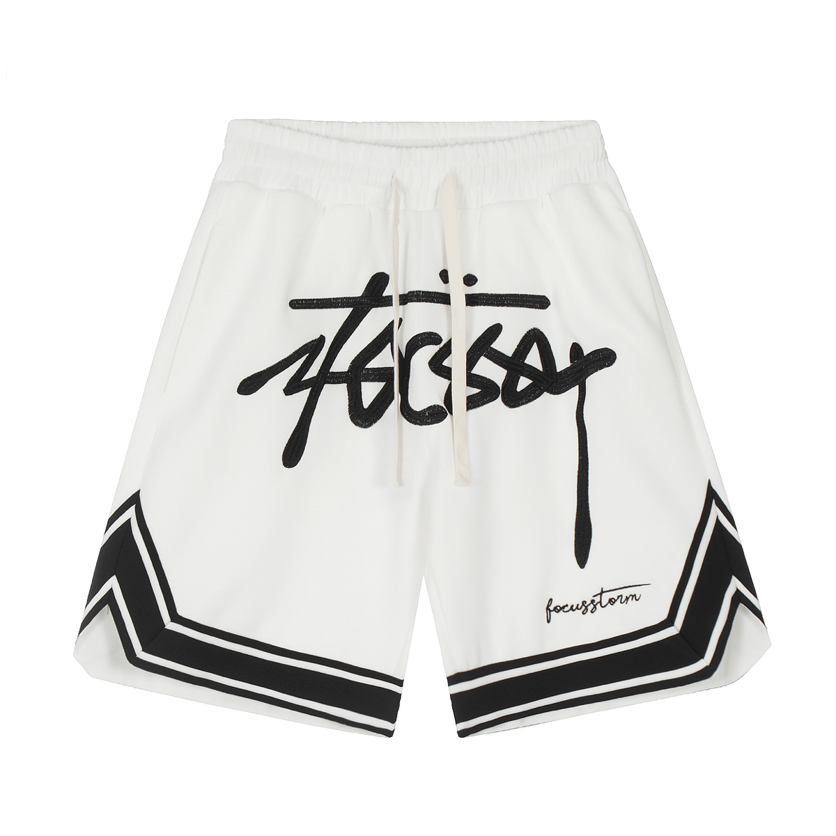 Focus Storm 126 American Streetwear Creative English Print Casual Shorts 50030# zx - Focus Storm