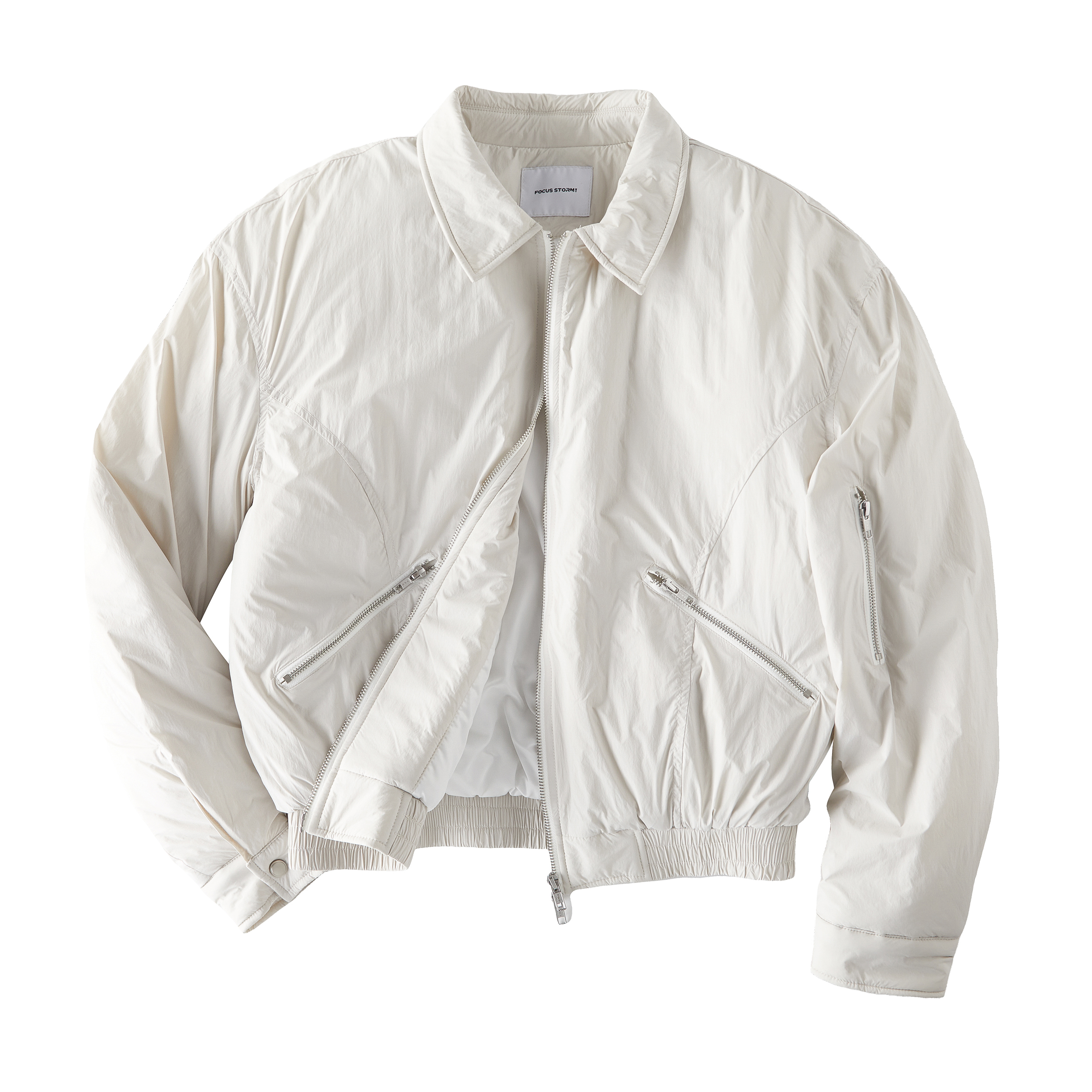 Focus Storm American Retro Zipper Lapel Jacket Short Coat 70014# zx - Focus Storm