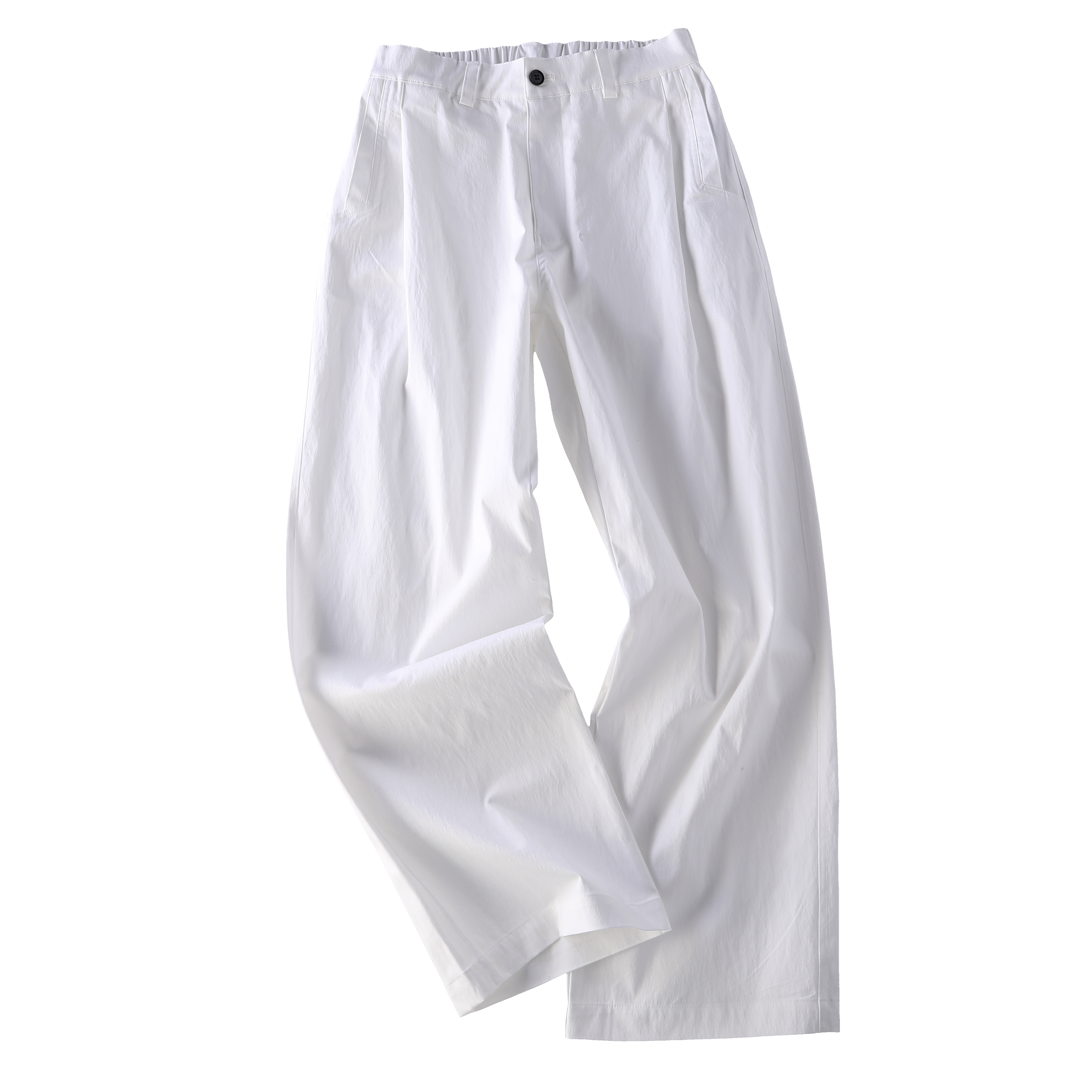 2026 Early Spring! Focus Storm Essential Versatile Solid Color Loose Straight-Leg Retro Casual Pants 88033# zx - Focus Storm