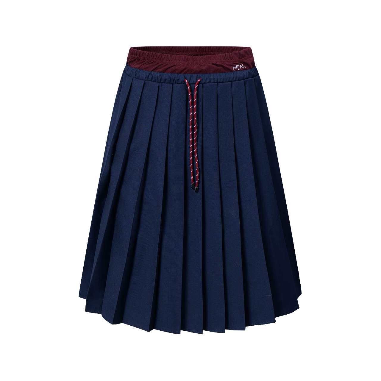 Focus Storm American Vintage Contrast Slimming Pleated Midi Skirt 96010# zx - Focus Storm