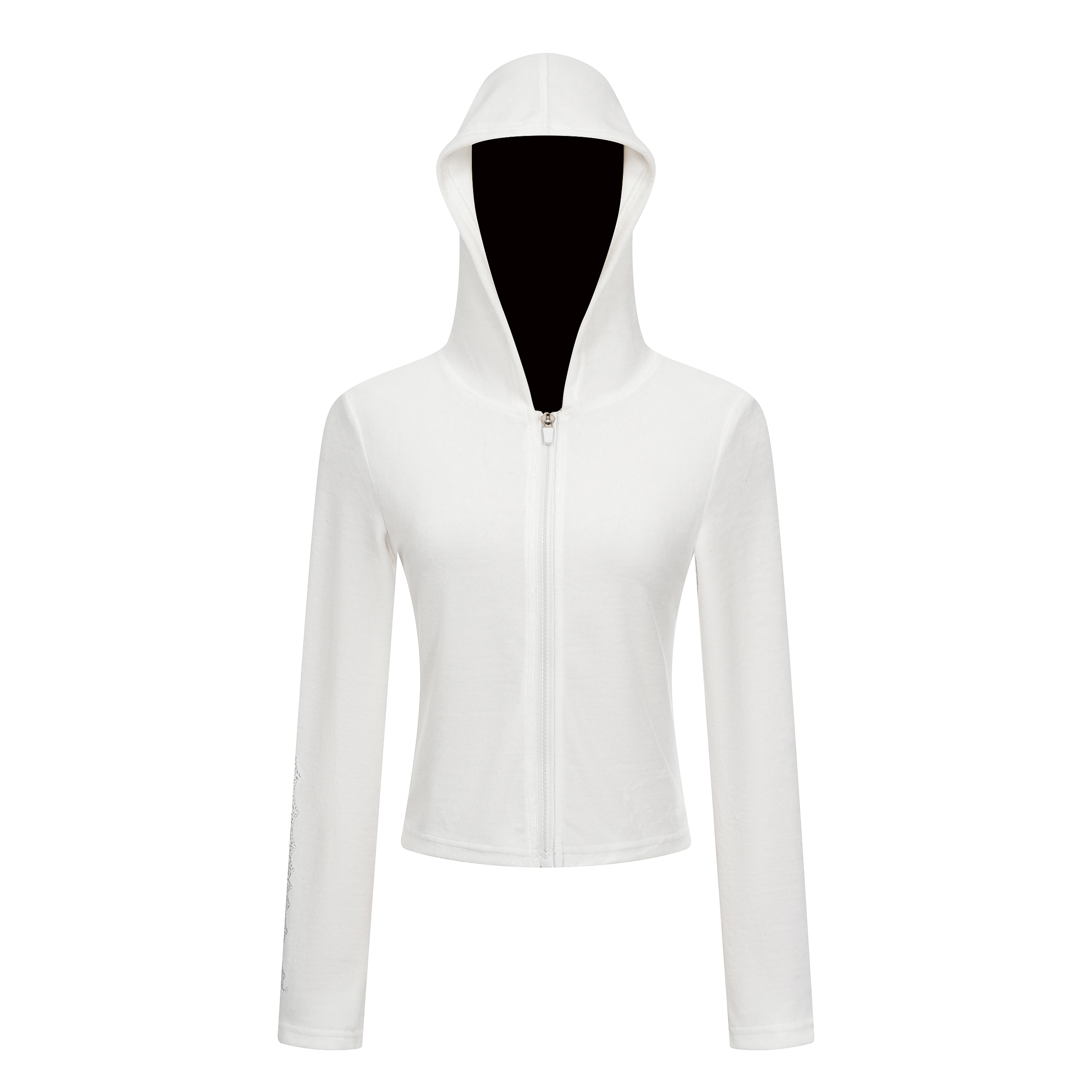 Focus Storm American Vintage Rhinestone Hooded Slim Fit Short Jacket ins Casual Style Top R8053# zx - Focus Storm