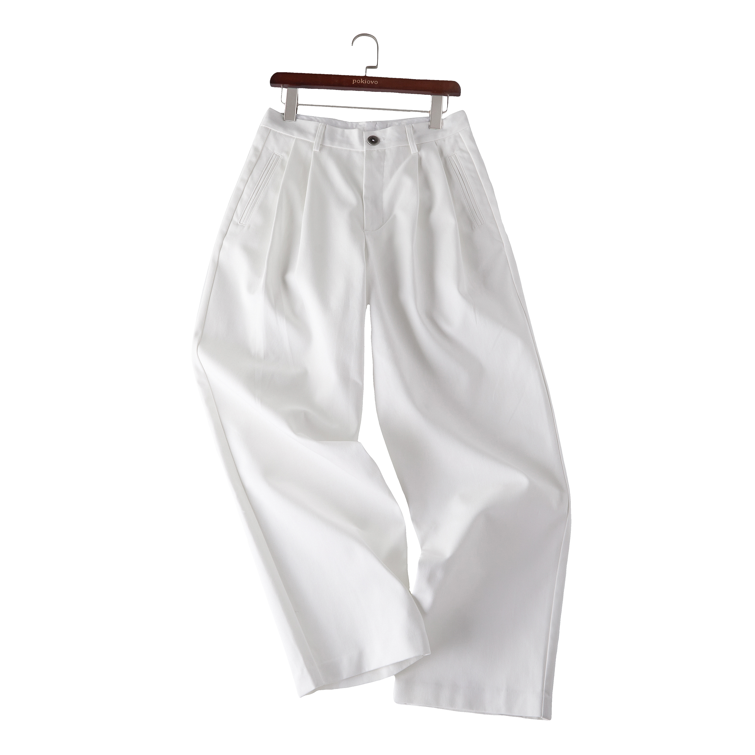 Focus Storm Autumn Commuter Heavyweight Vintage Loose Fit Structured Casual Trousers/Dress Pants 50005# zx - Focus Storm