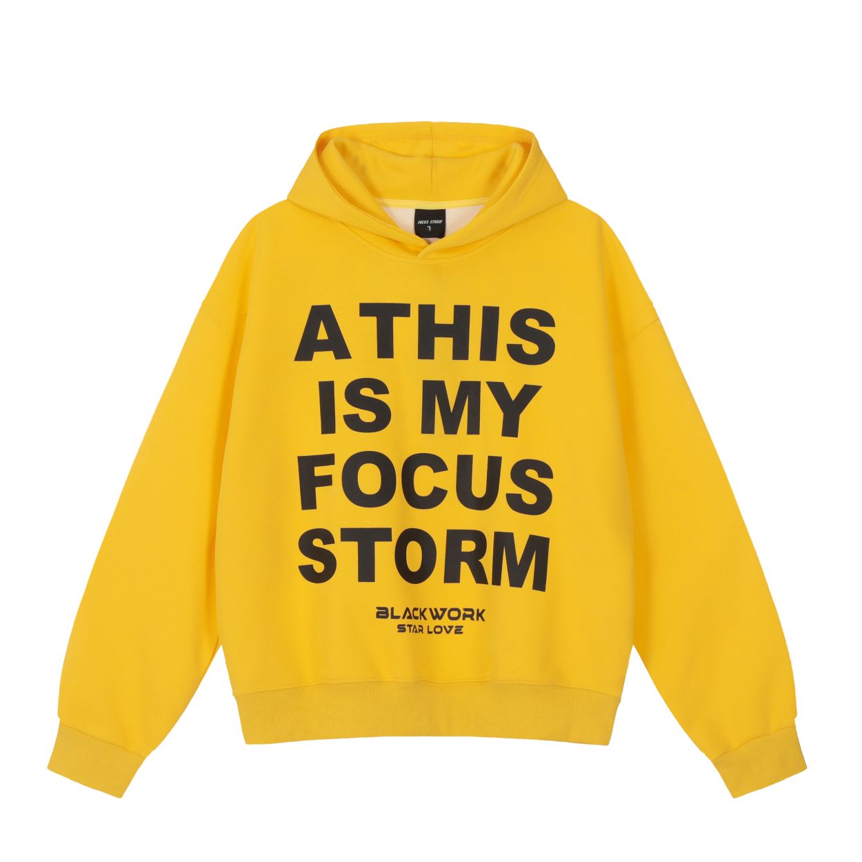 Winter New! Focus Storm American Vintage Letter Print Hooded Lazy Style Sweatshirt 80341-1# zx - Focus Storm