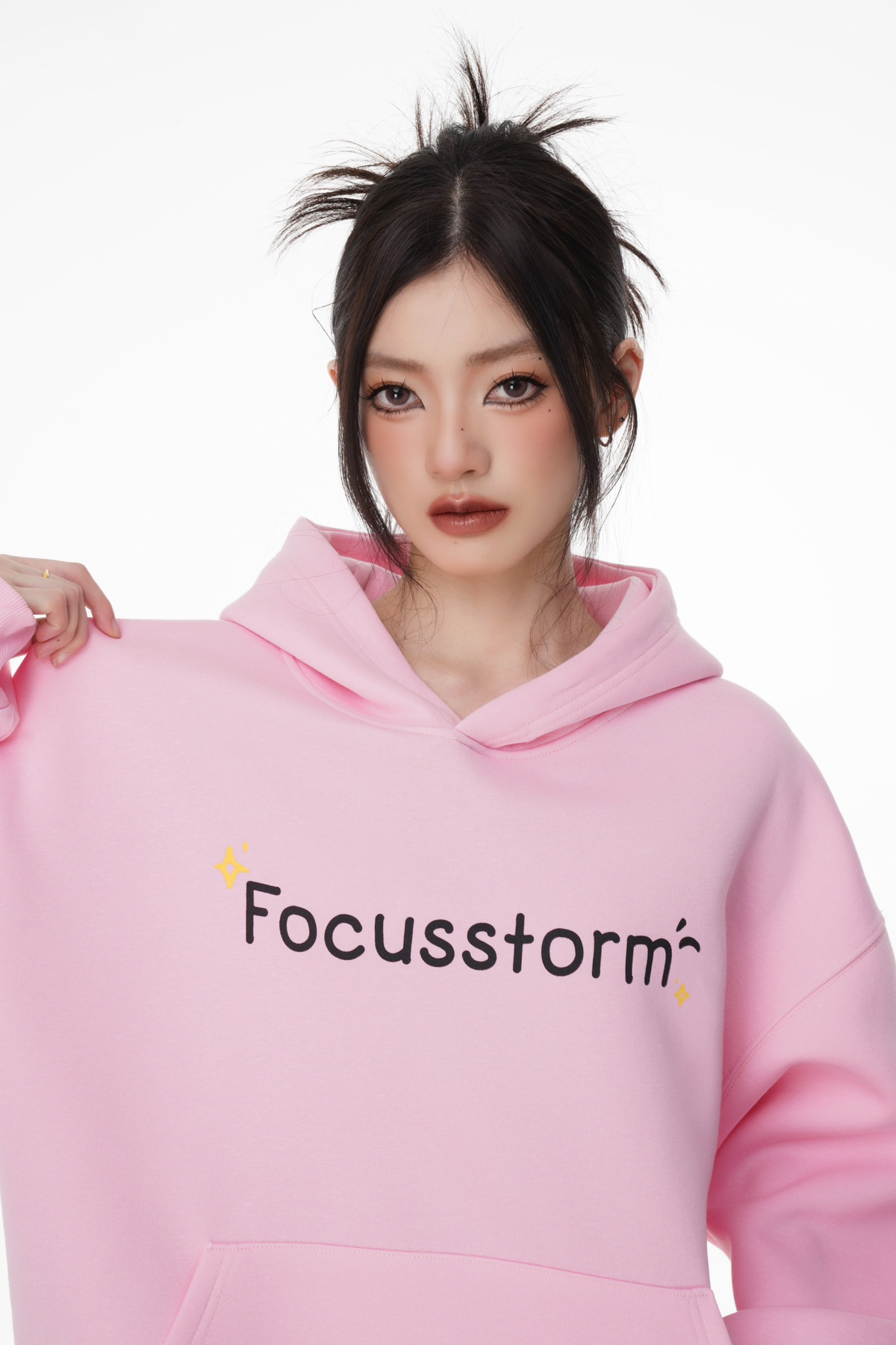 Focus Storm Cute Lazy Style Cat Print Hoodie 88801# zx - Focus Storm