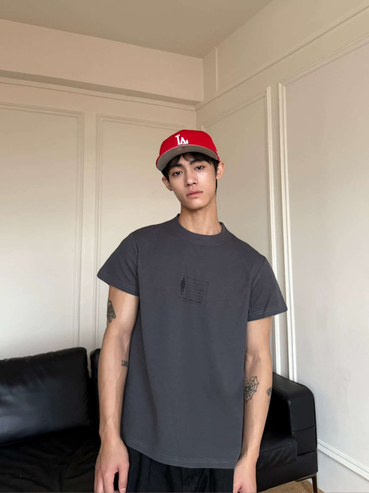 Focus Storm Letter Slim Fit Men's and Women's Versatile Retro Minimalist Couple's Design Short Sleeve T-Shirt 91151# zx - Focus Storm