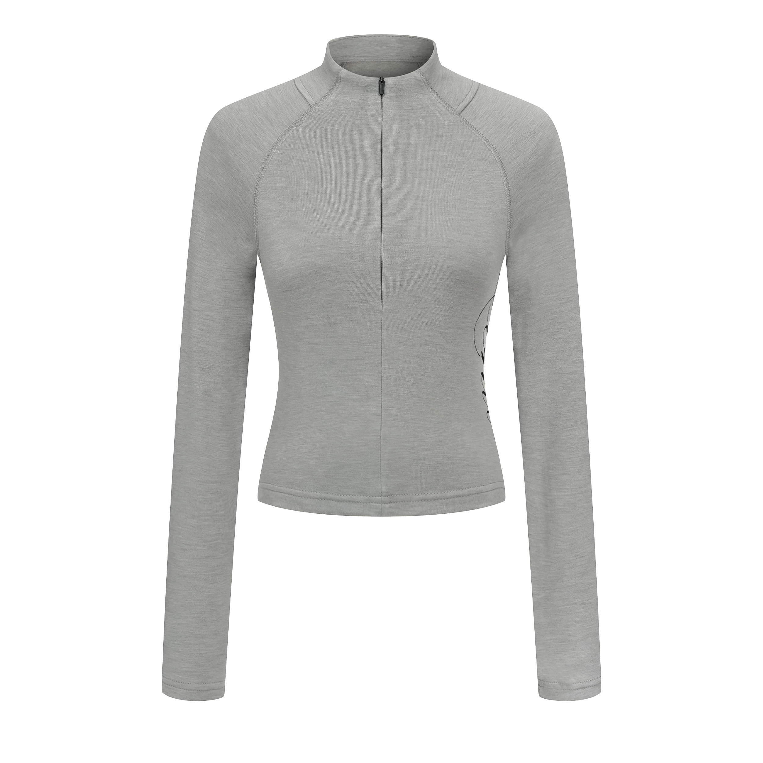 Autumn New! Focus Storm Mock Neck German Velvet Base Layer American Vintage Versatile Embroidered Designer Top for Women R8060# - Focus Storm