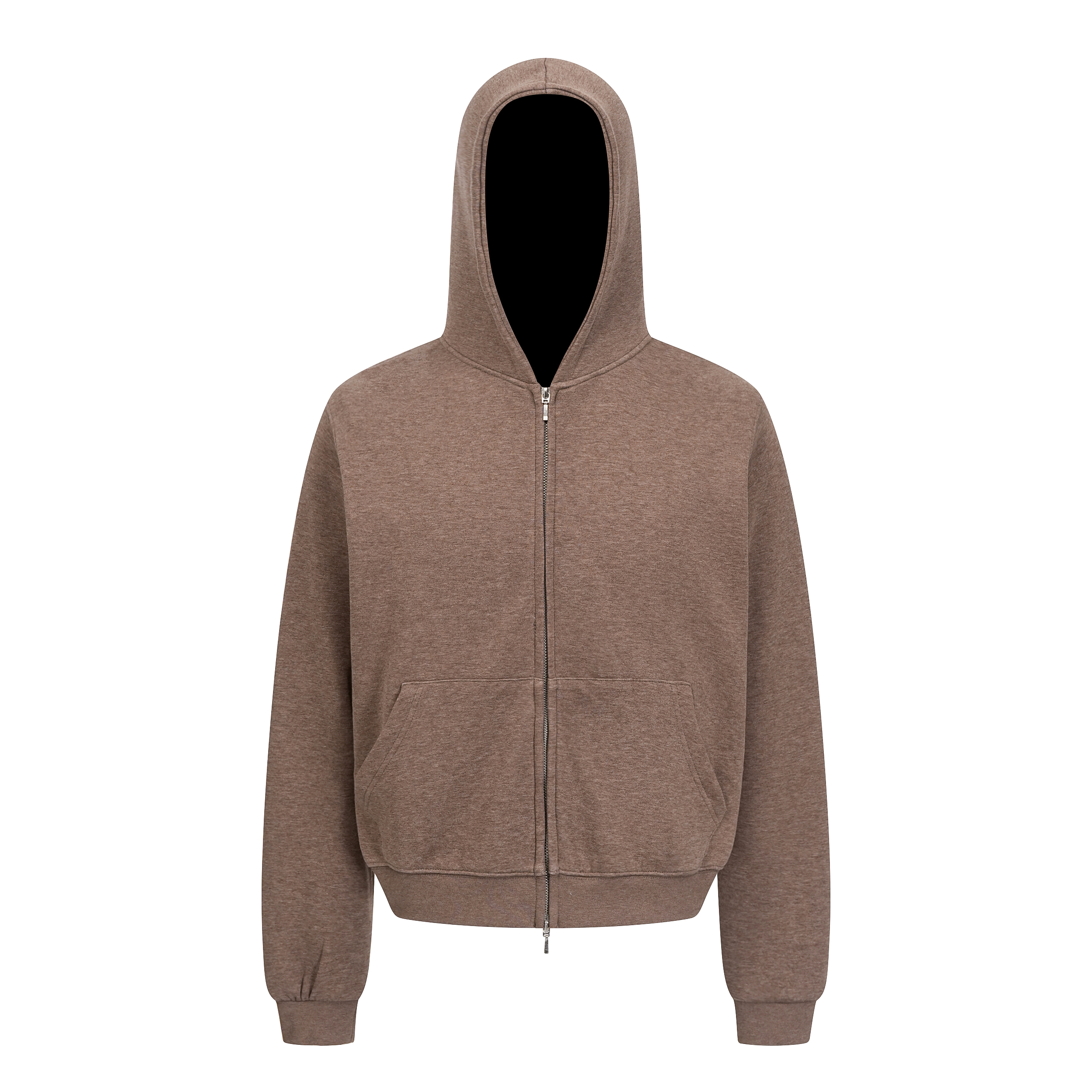 Focus StormAmerican Vintage Solid Color Hooded Cleanfit Casual Basic Zip-up Unisex Hoodie Jacket 89999X# zx - Focus Storm