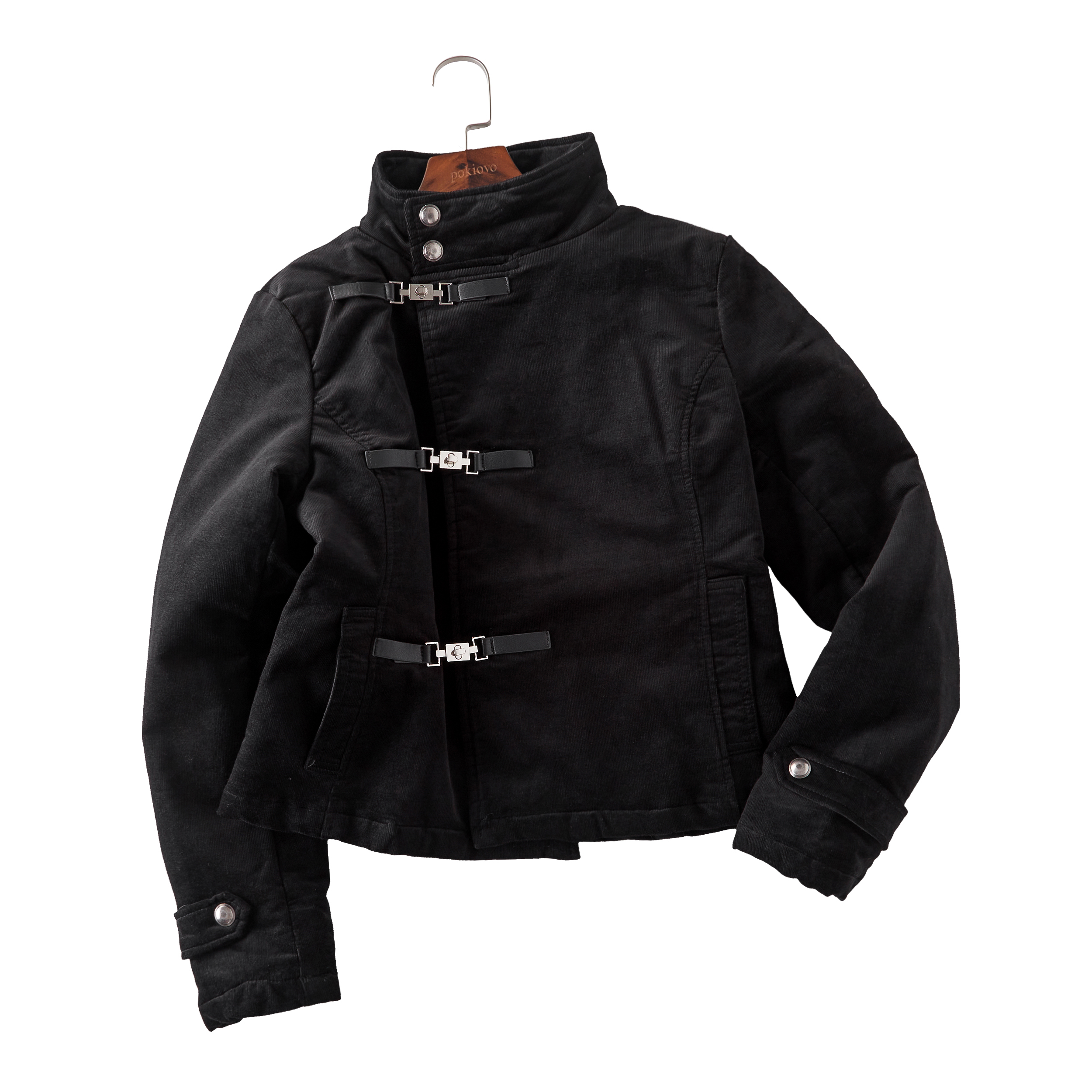 Focus Storm New Chinese Style Metal Buckle Padded Jacket Women's Winter Slim Fit Short Coat R7065# zx - Focus Storm