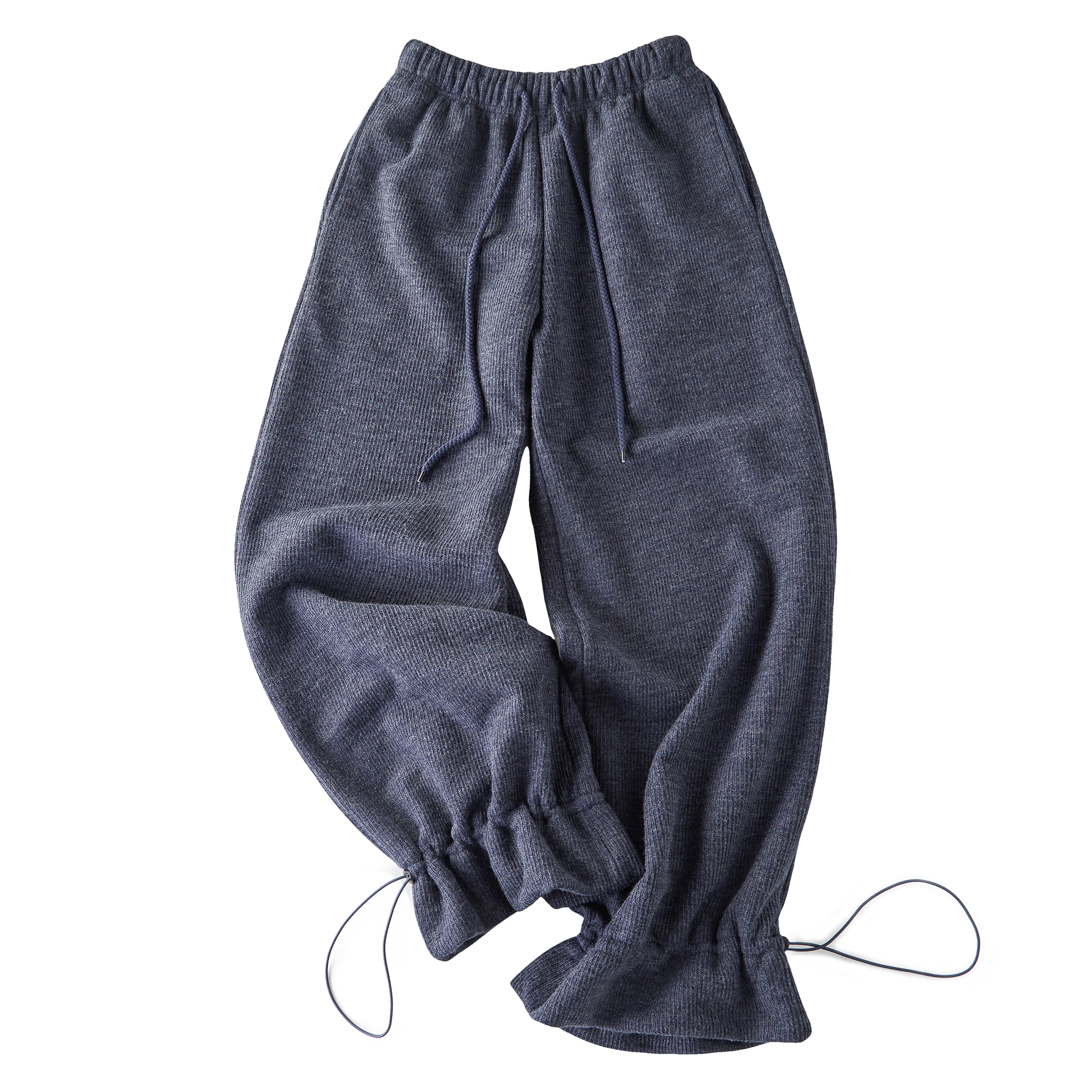 Focus Storm American Lazy Style Polar Fleece Drawstring Versatile Unisex Casual Pants R5058# zx - Focus Storm